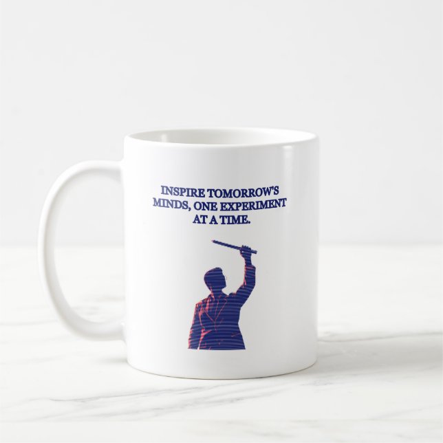 Caneca De Café Inspire Tomorrow's Minds Science Teacher Design (Esquerda)