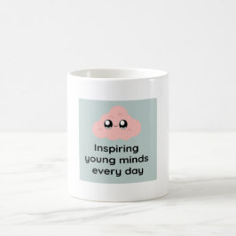 Caneca De Café Inspiring Young Minds Every Day Cute Cloud Mug