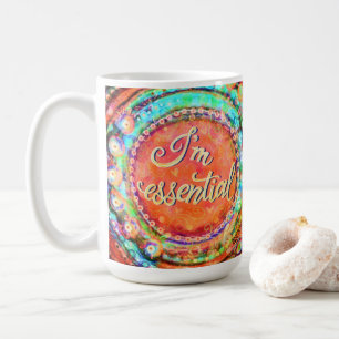 Caneca De Café Inspirividade Essencial Bonito Engraçada