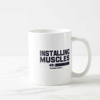 Caneca De Café Instalando Músculos Esporte Engraçado Academia Cam