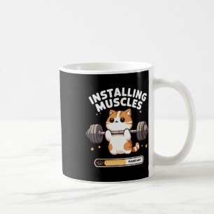 Caneca De Café Instale Músculos, Por Favor, Aguarde Com Engraçado