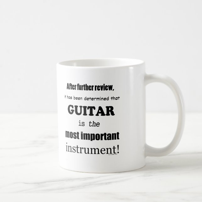 Caneca De Café Instrumento Mais Importante Do Violão (Direita)