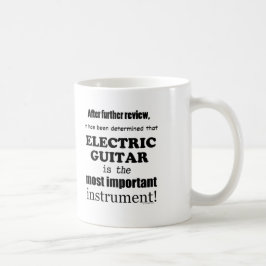 Caneca De Café Instrumento Mais Importante Para A Guitarra Elétri