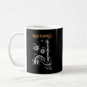 Caneca De Café Instrumento Musical - Clarinet Woodwind para Musi