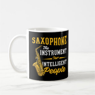 Caneca De Café Instrumento Saxofone para a Pessoas Inteligente Sa