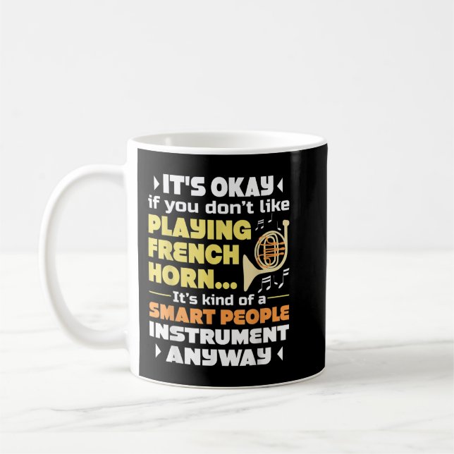 Caneca De Café Instrumento Smart Pessoas - França do Horn Player (Esquerda)