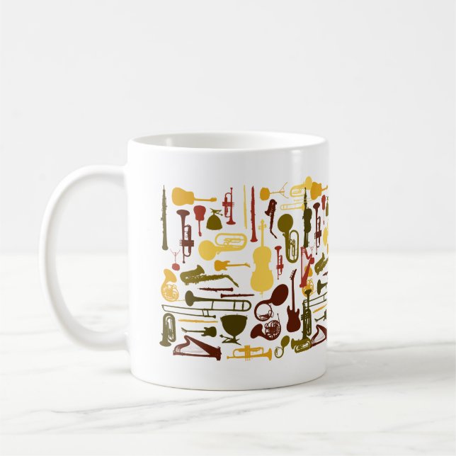 Caneca De Café Instrumentos de música (Esquerda)