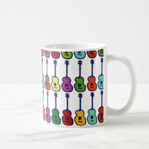 Caneca De Café instrumentos musicais coloridos