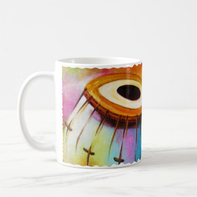 Caneca De Café Instrumentos musicais indianos - Tabla (Esquerda)