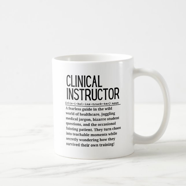 Caneca De Café Instrutor Clínico (Direita)