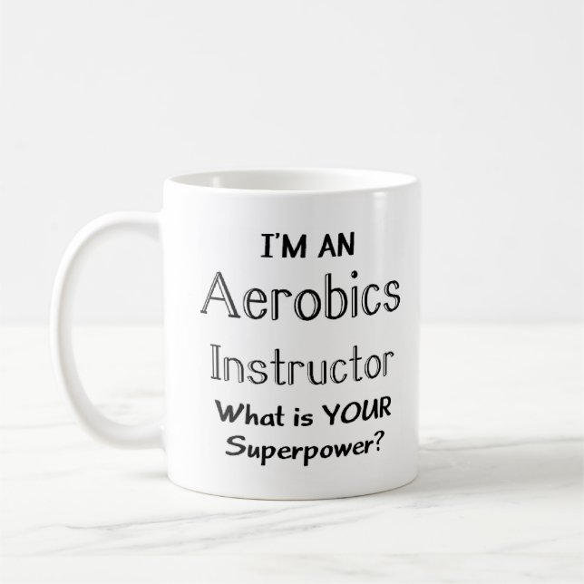 Caneca De Café instrutor de aeróbica (Esquerda)