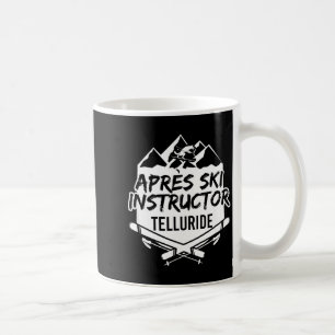 Caneca De Café Instrutor de Après-ski esquiando na montanha Tellu