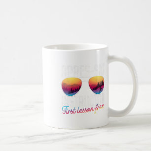 Caneca De Café Instrutor de Après Ski Primeira Lição Grátis Óculo