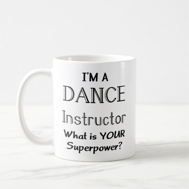 Caneca De Café instrutor de dança (Esquerda)