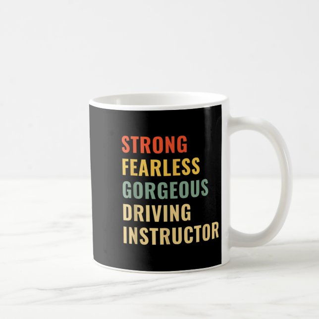 Caneca De Café Instrutor de Escola de Condução Professor de Condu (Direita)