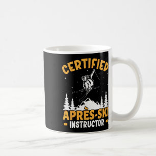 Caneca De Café Instrutor de Esqui Apres-esqui Certificado Lustig