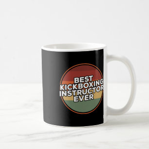 Caneca De Café Instrutor de Kickboxing Vintage Melhor de Todos os