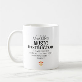Caneca De Café Instrutor de Música Incrível Difícil de Encontrar