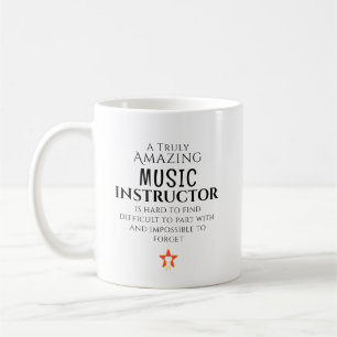 Caneca De Café Instrutor de Música Incrível Difícil de Encontrar