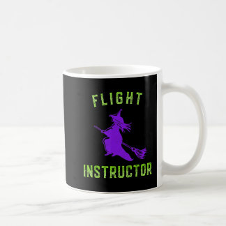 Caneca De Café Instrutor de voo Witch Halloween