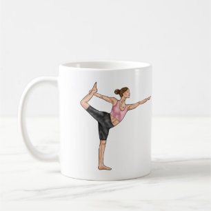 Caneca De Café Instrutor de Yoga Professor de Dança Pose Nome Pes