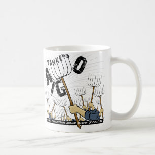 Caneca De Café Insurreição Global Contra a Ocupação dos Banqueiro