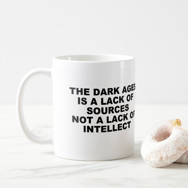Caneca De Café Intelecto de Idade Escura (Com Donut)
