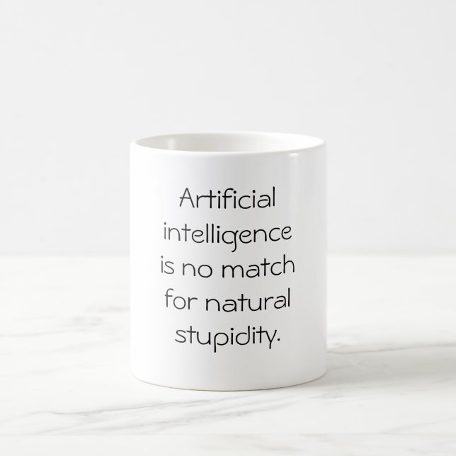 Caneca De Café Inteligência artificial 11 onças (Centro)