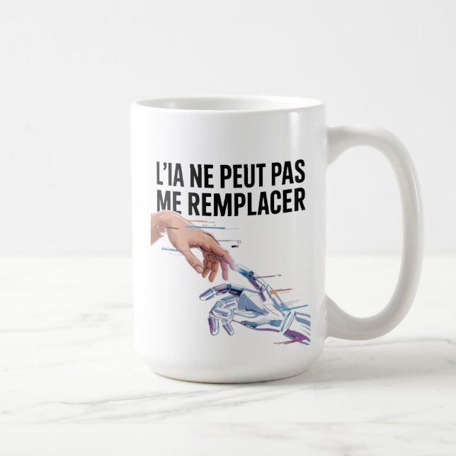 Caneca De Café Inteligência artificial e humanos (Direita)