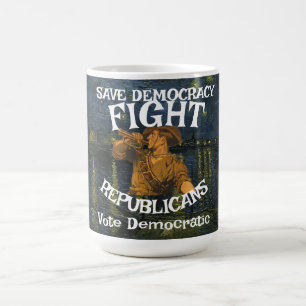 CANECA DE CAFÉ INTELIGÊNCIA ARTIFICIAL FBI FEMA AI VOTAÇÃO DEMS T