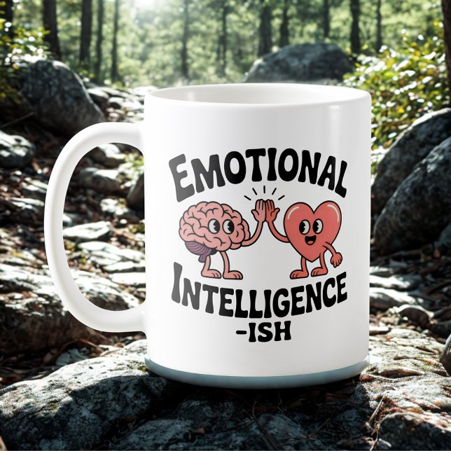 Caneca De Café Inteligência Emocional-ish | Crescimento Auto-Cons (Criador carregado)