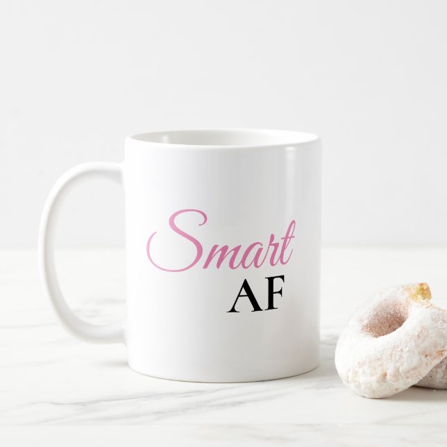 Caneca de Café Inteligente AF Rosa Expressão (Com Donut)