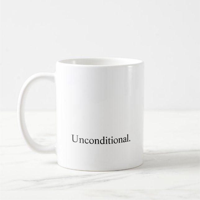 Caneca De Café Intenção "incondicional " (Esquerda)