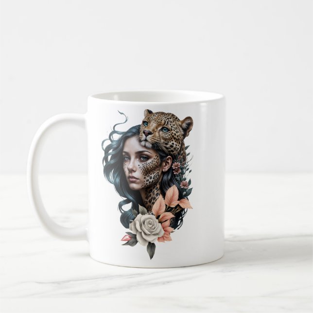 Caneca De Café Interação fascinante entre o animal e o humano (Esquerda)