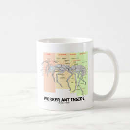 Caneca De Café Interior da formiga do trabalhador (anatomia da