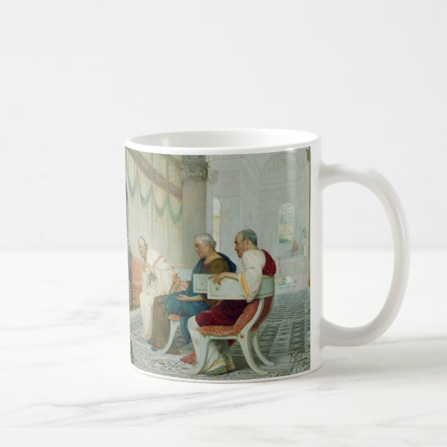 Caneca De Café Interior do Edifício Romano com Números (Direita)