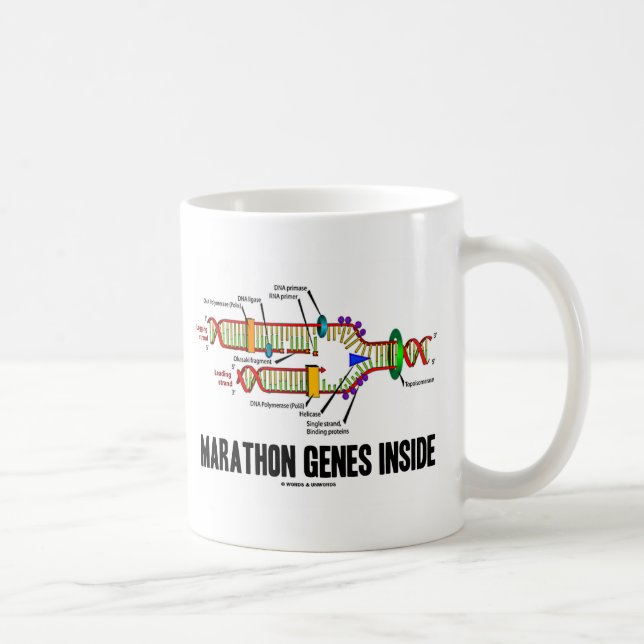 Caneca De Café Interior dos genes da maratona (réplica do ADN) (Direita)
