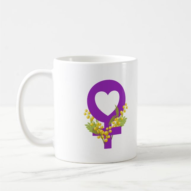 Caneca De Café International Women's Day 2026 IWD Give To Gain (Esquerda)