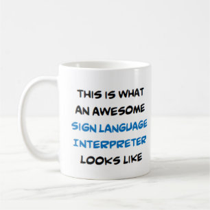 Caneca De Café intérprete de linguagem de sinais, incrível