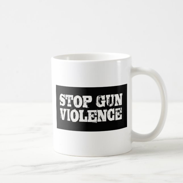 Caneca De Café Interromper a Violência de Armas (Direita)