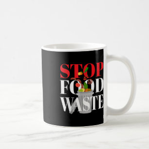 Caneca De Café Interromper Resíduos De Comidas Na Proteção Ambien
