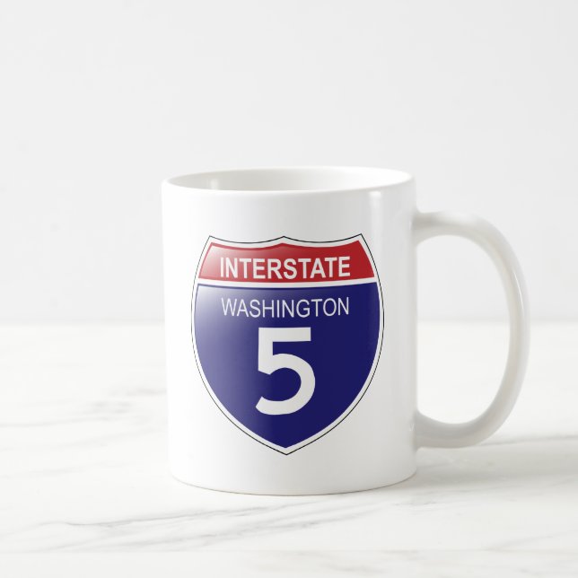 Caneca De Café Interstate 5 em Washington Mug (Direita)