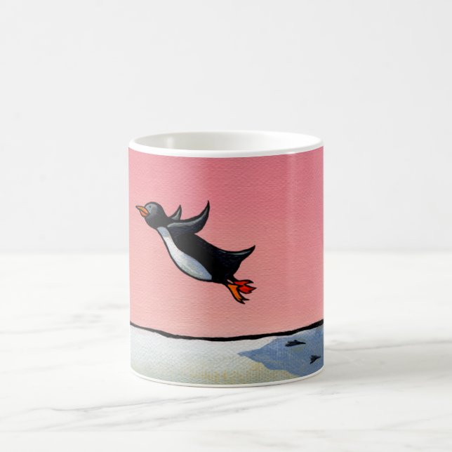 Caneca De Café Intitulado: Optimista eterno - arte ambiciosa do (Centro)