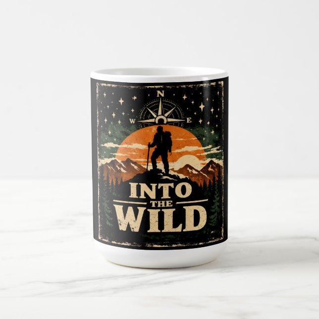 Caneca De Café Into The Wild – Adventure Freedom Camping (Centro)
