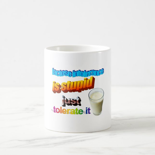 Caneca De Café Intolerância à lactose (Centro)