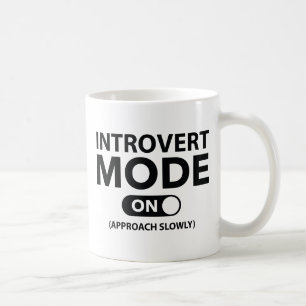 Caneca De Café Introduvert Mode On