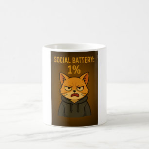 Caneca De Café Introduvert Mood Mug - Grumpy Cat Edition