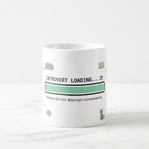 Caneca De Café Introvertendo · Humor Antissocial
