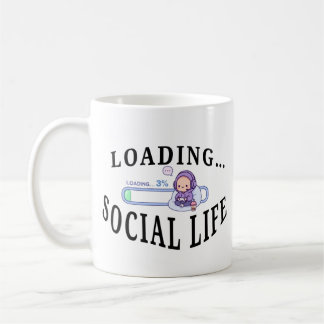 Caneca de Café Introvertido Engraçado - Carregando