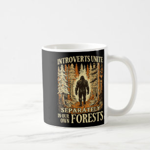 Caneca De Café Introvertidos Engraçados se Unem em Nossas Florest
